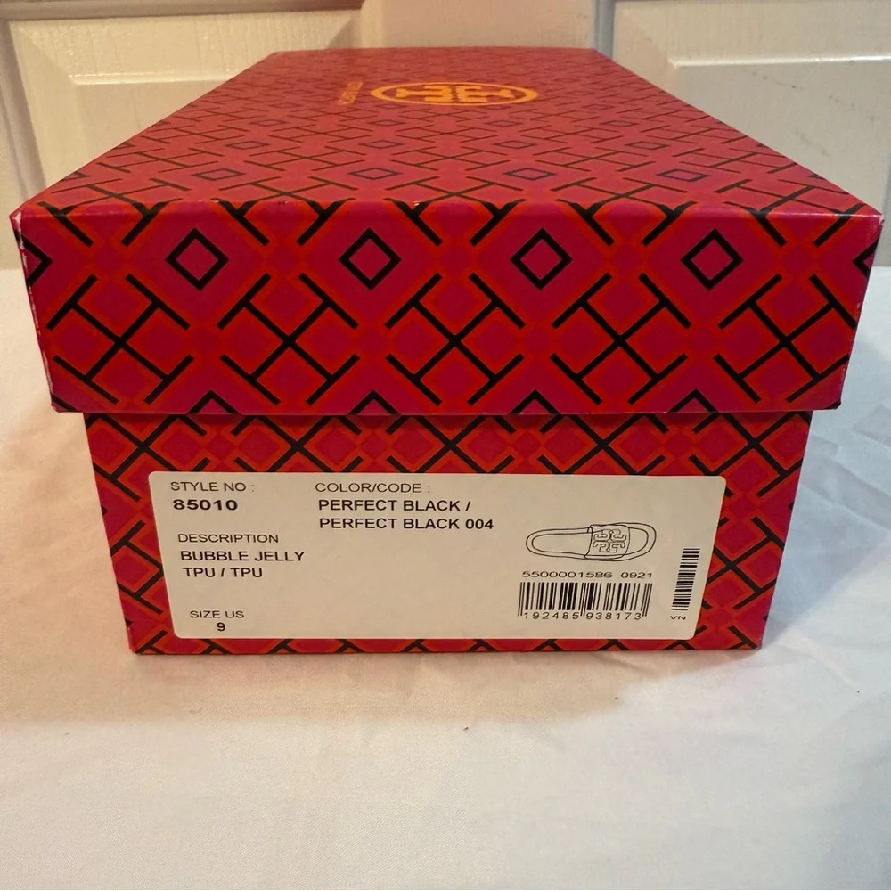 Tory Burch Women’s Perfect Black Bubble Jelly Sandals - Picture 6 of 6